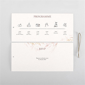 Faire-part mariage poésie boheme pochette duo - Cartes intérieures verso