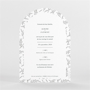 Faire-part mariage toi c'est moi - Dos du faire-part