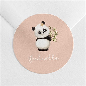 Sticker naissance mon panda