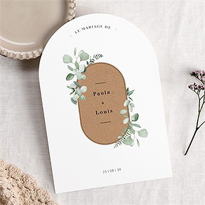 Faire-part mariage encapsulés