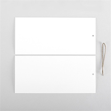 Faire-part mariage vierge pochette duo - Cartes intérieures recto