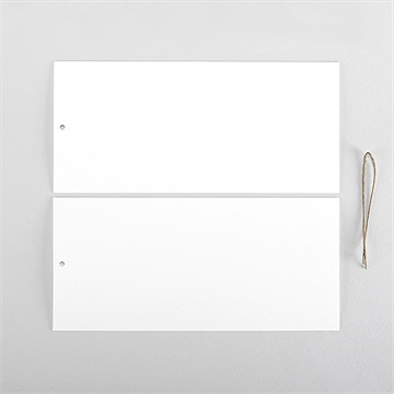 Faire-part mariage vierge pochette duo - Cartes intérieures verso