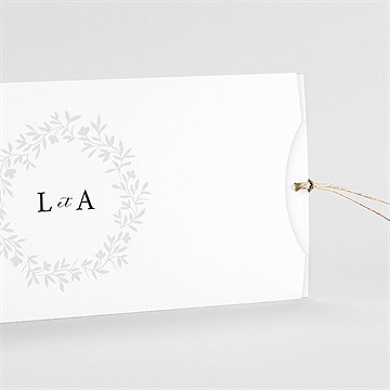 Faire-part mariage sublime pochette duo