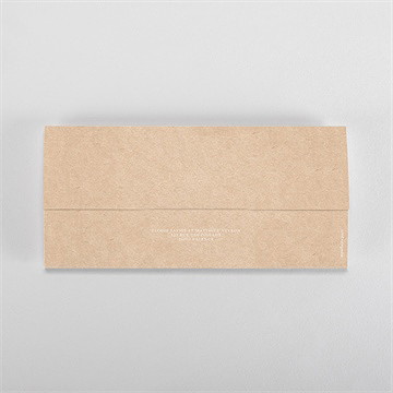 Faire-part mariage a l'aventure pochette duo ! - Dos du faire-part