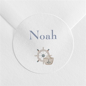 Sticker naissance mon petit marin