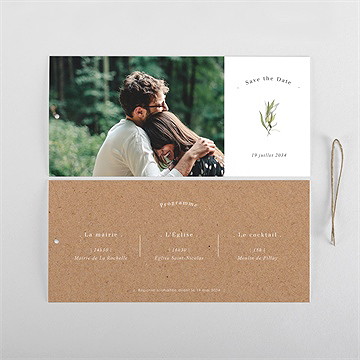 Faire-part mariage provençal - Cartes intérieures verso