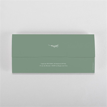 Faire-part mariage tout pour toi - Dos du faire-part