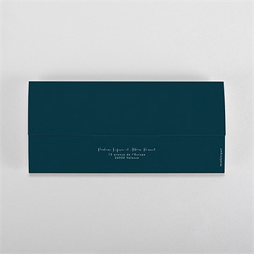 Faire-part mariage notre passeport pochette duo - Dos du faire-part