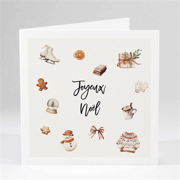 Carte de voeux boule à neige