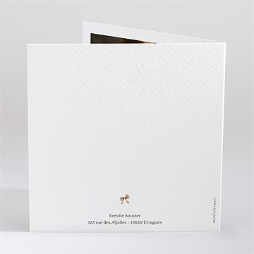 Carte de voeux boule à neige - Dos de la carte