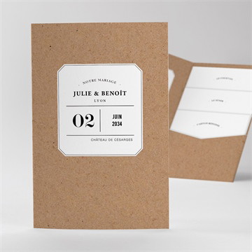 Faire-part mariage apothicaire