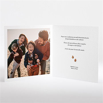 Carte de voeux maison gourmande - Intérieur de la carte