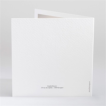 Carte de voeux maison gourmande - Dos de la carte