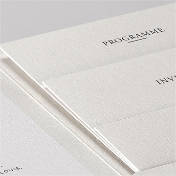 Faire-part mariage fleurs d'hiver - Détail du faire-part