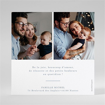 Carte de voeux love - Dos de la carte