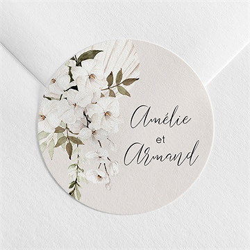 Sticker mariage orchidées