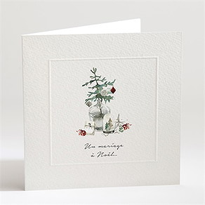 Faire-part mariage en hiver