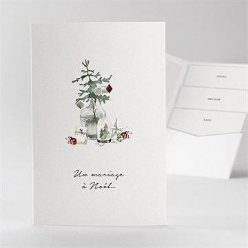 Faire-part mariage en hiver pocketfold