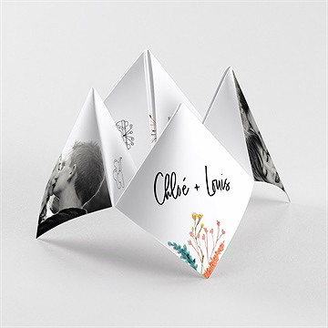 Faire-part mariage art champêtre cocotte