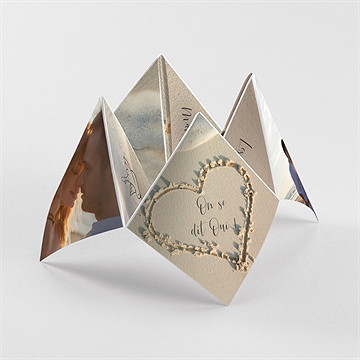 Faire-part mariage dans le sable cocotte