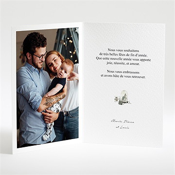 Carte de voeux conte de noël - Intérieur de la carte