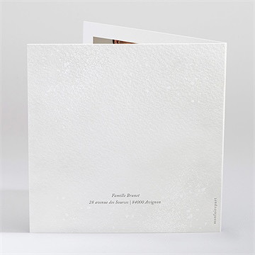 Carte de voeux noël et nouvelle année - Dos de la carte