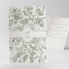 Faire-part mariage romance