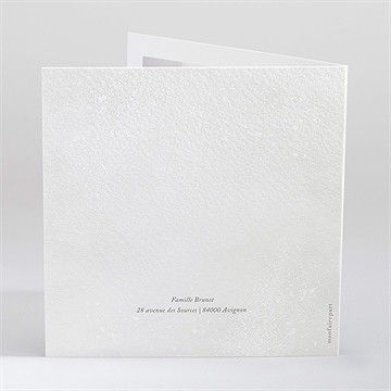 Faire-part naissance douceur d'hiver - Dos du faire-part