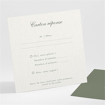 Carton réponse mariage romance