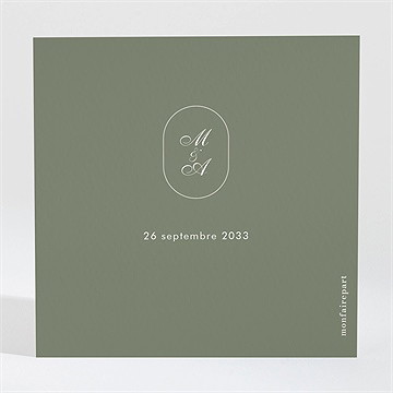 Carton réponse mariage romance - Dos du carton