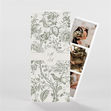 Remerciement mariage romance - Devant de la carte