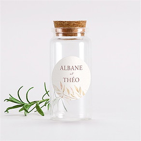 Mignonette mariage poésie boheme sticker