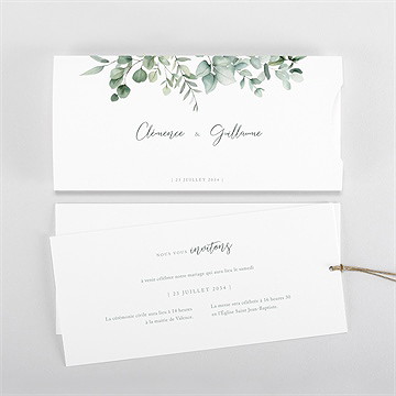 Faire-part mariage lyrisme - Vue d'ensemble