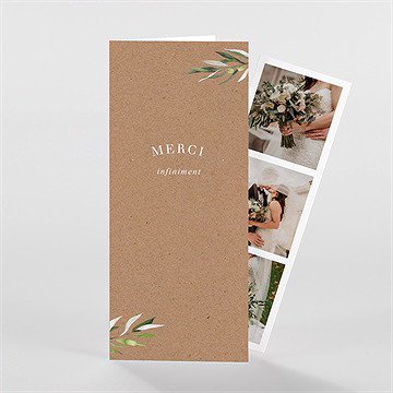 Remerciement mariage provençal - Devant de la carte