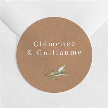 Sticker mariage provençal étui