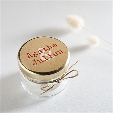 Sticker mariage passeport vintage - Mise en situation