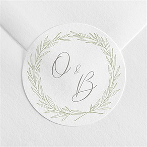 Sticker mariage tendre elegance