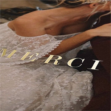 Remerciement mariage en automne - Marquage à chaud OR