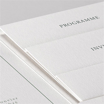 Faire-part mariage tendre murmure - Détail du faire-part