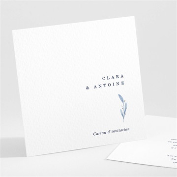 Carton d'invitation mariage pureté