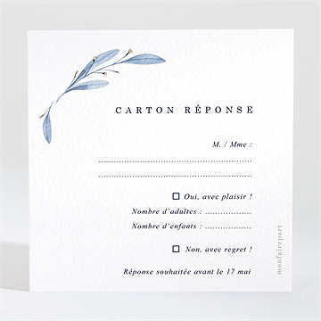 Carton réponse mariage pureté