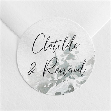 Sticker mariage montagnes