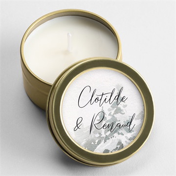 Bougie mariage montagnes