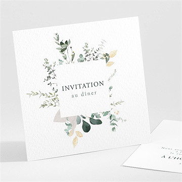 Carton d'invitation mariage tendre murmure
