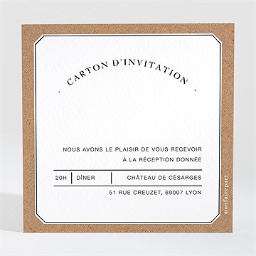 Carton d'invitation mariage apothicaire