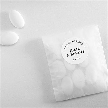 Sticker mariage apothicaire - Mise en situation