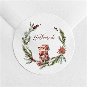 Sticker naissance hiver