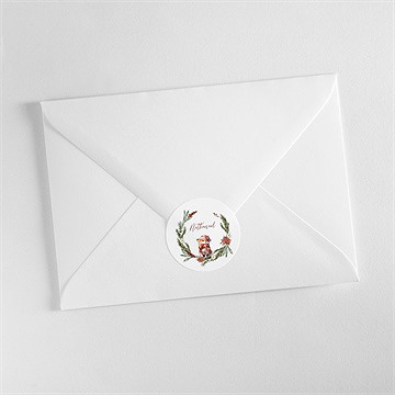 Sticker naissance hiver - Mise en situation