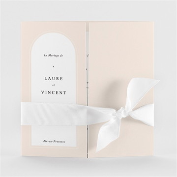 Faire-part mariage volupté argent