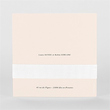 Faire-part mariage volupté - Vue de Dos